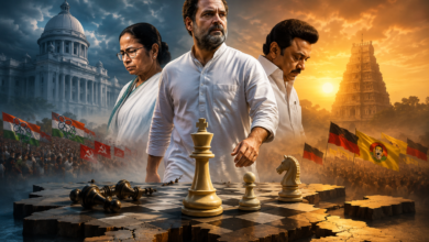 2026 के विधानसभा चुनावों के बाद कांग्रेस की रणनीति राष्ट्रीय राजनीति में चर्चा का विषय बन गई है। बंगाल में ममता बनर्जी की हार, केरल में वाम मोर्चे की पराजय और तमिलनाडु में डीएमके से दूरी बनाकर TVK को समर्थन देने के फैसले ने विपक्षी गठबंधन की राजनीति को हिला दिया है। राजनीतिक विश्लेषकों का मानना है कि कांग्रेस अब क्षेत्रीय दलों के भरोसे रहने के बजाय अपनी स्वतंत्र ताकत बढ़ाने की दिशा में आगे बढ़ रही है, जिससे INDIA गठबंधन के भविष्य और विपक्षी एकता पर गंभीर सवाल उठने लगे हैं।