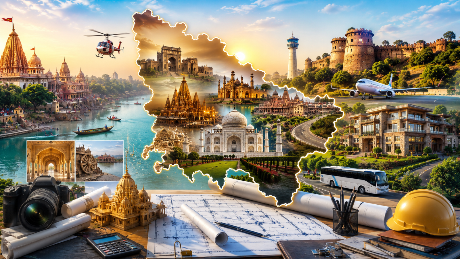 मुख्यमंत्री योगी आदित्यनाथ के निर्देशन में यूपी में पर्यटन और संस्कृति क्षेत्र में तेजी से विकास कार्य हो रहे हैं। पर्यटन मंत्री जयवीर सिंह ने अधिकारियों को 20 मई 2026 तक सभी टेंडर प्रक्रिया पूरी करने और नवंबर 2026 तक निर्माणाधीन परियोजनाएं खत्म करने के निर्देश दिए हैं। आगरा-मथुरा हेलीपोर्ट, स्वदेश दर्शन योजना और जिला महोत्सवों सहित कई परियोजनाओं की समीक्षा करते हुए गुणवत्ता, पारदर्शिता और जवाबदेही पर विशेष जोर दिया गया।