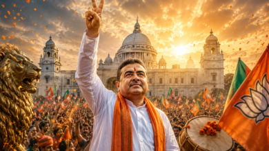 पश्चिम बंगाल की राजनीति में बड़ा राजनीतिक उलटफेर हुआ है। भाजपा विधायक दल ने सुभेंदु अधिकारी को अपना नेता चुन लिया है, जिसके बाद उनके मुख्यमंत्री बनने का रास्ता साफ हो गया है। ममता बनर्जी को चुनाव में कड़ी चुनौती देने वाले अधिकारी ने अब बंगाल के ‘पुनर्निर्माण’ का संकल्प लिया है। उन्होंने महिलाओं की सुरक्षा, भ्रष्टाचार पर कार्रवाई और सुशासन को सरकार की प्राथमिकता बताया। भाजपा की पहली बंगाल सरकार के गठन को लेकर पूरे देश की नजरें कोलकाता पर टिकी हैं।