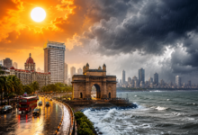 मुंबई में मॉनसून की रफ्तार थमने से गर्मी और उमस ने लोगों की मुश्किलें बढ़ा दी हैं। 32 डिग्री सेल्सियस तापमान और 71 प्रतिशत नमी के कारण शहर में 40 डिग्री जैसी गर्मी महसूस हो रही है। मौसम विभाग के अनुसार 15 जून से पहले लगातार बारिश की संभावना कम है। स्काईमेट ने भी 15 जून के आसपास मॉनसून के आगमन का अनुमान जताया है। अरब सागर में बन रही मौसमीय प्रणाली से 14 से 16 जून के बीच बारिश बढ़ सकती है।