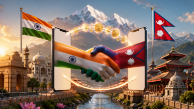 भारत और नेपाल ने डिजिटल वित्तीय सहयोग को नई ऊंचाई देते हुए UPI-NPI आधारित सीमा-पार धन प्रेषण सेवा शुरू कर दी है। अब दोनों देशों के नागरिक मोबाइल बैंकिंग ऐप और डिजिटल वॉलेट के माध्यम से सुरक्षित, तेज और निर्बाध तरीके से धन भेज और प्राप्त कर सकेंगे। यह व्यवस्था NPCI इंटरनेशनल और नेपाल क्लियरिंग हाउस लिमिटेड के सहयोग से विकसित की गई है। इस पहल से वित्तीय समावेशन बढ़ेगा तथा भारत-नेपाल के आर्थिक और सामाजिक संबंध और मजबूत होंगे।