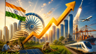 भारत की अर्थव्यवस्था ने वित्त वर्ष 2025-26 में 7.7 प्रतिशत की मजबूत जीडीपी वृद्धि दर्ज की है, जबकि चौथी तिमाही में वृद्धि दर 7.8 प्रतिशत रही। प्रधानमंत्री नरेंद्र मोदी ने इसे अर्थव्यवस्था की आंतरिक मजबूती, सुधारों की सफलता और 140 करोड़ भारतीयों की मेहनत का परिणाम बताया। वित्त मंत्री निर्मला सीतारमण ने वैश्विक चुनौतियों के बीच सुधारों की रफ्तार जारी रखने की प्रतिबद्धता जताई। विनिर्माण, व्यापार, आतिथ्य, परिवहन और वित्तीय सेवाओं ने वृद्धि को गति दी।