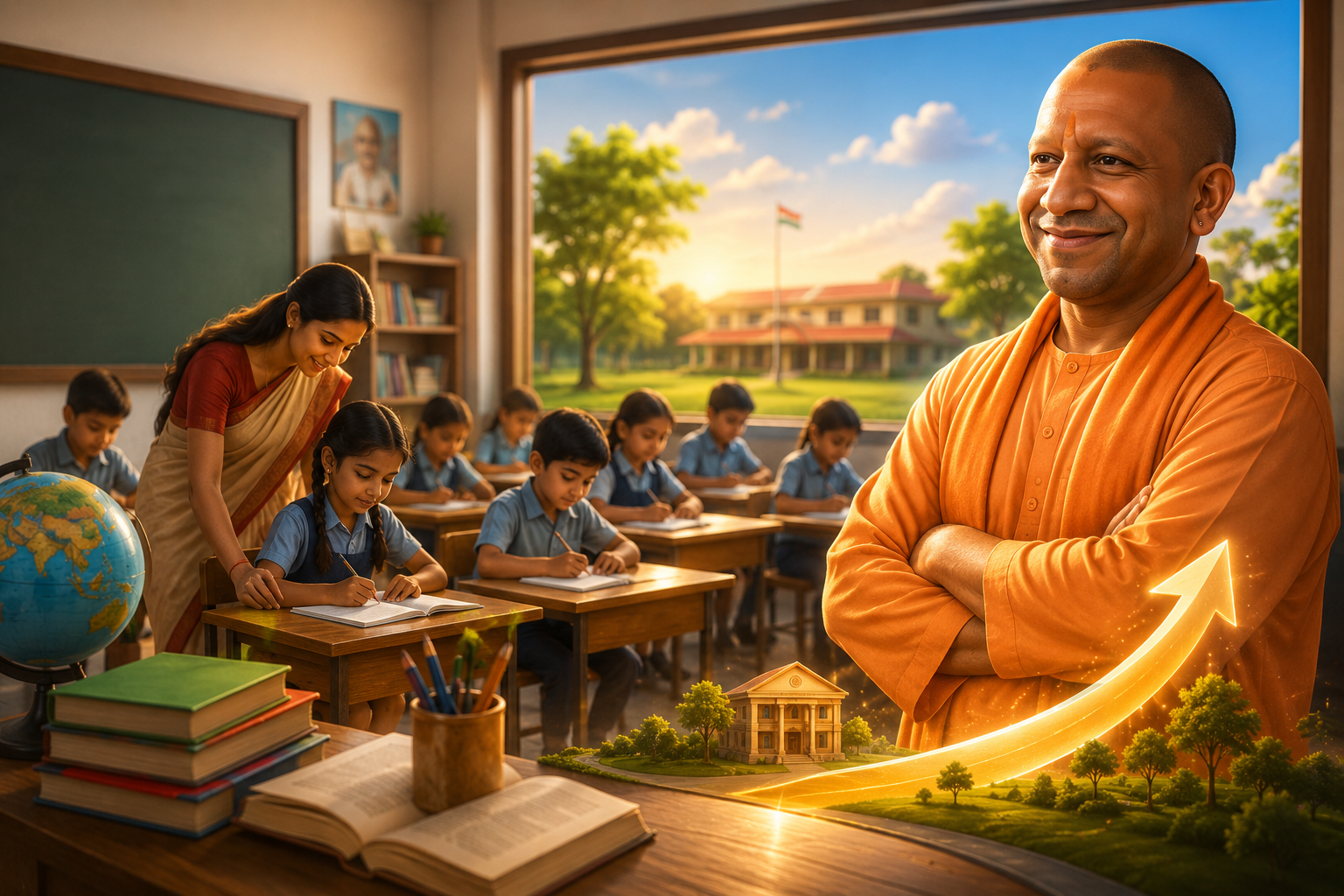उत्तर प्रदेश सरकार ने मुख्यमंत्री योगी आदित्यनाथ के नेतृत्व में बुनियादी शिक्षा की गुणवत्ता बढ़ाने के लिए कैच-अप शिक्षण अभियान को और प्रभावी बनाने का निर्णय लिया है। 31 जुलाई तक सभी सरकारी विद्यालयों, बीआरसी, बीएसए कार्यालयों और डायट में कैच-अप शिक्षण, निपुण लक्ष्य, कक्षा शिक्षण की 10 प्रभावी प्रथाओं तथा रीडिंग कैंपेन से जुड़ी आईईसी सामग्री प्रदर्शित की जाएगी। इसका उद्देश्य लर्निंग गैप कम करना, परिणाम आधारित शिक्षण को बढ़ावा देना और प्रत्येक बच्चे को अपेक्षित अधिगम स्तर तक पहुंचाना है।