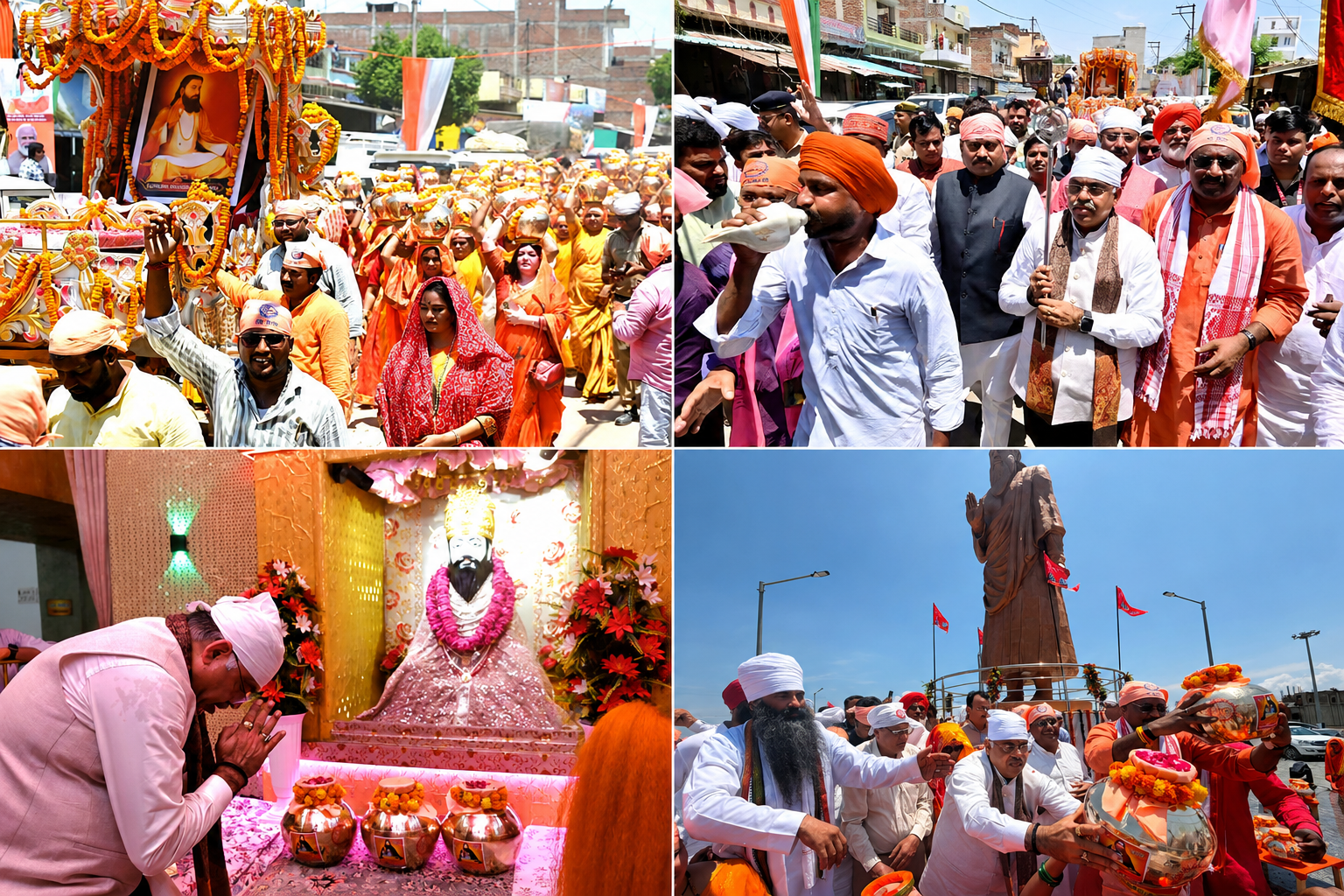 वाराणसी के सीर गोवर्धनपुर स्थित संत शिरोमणि गुरु रविदास की जन्मस्थली से भाजपा के राष्ट्रव्यापी समरसता संकल्प अभियान का भव्य शुभारंभ हुआ। 131 कलशों में जन्मस्थली की पावन माटी का पूजन कर शोभायात्रा निकाली गई। यह पवित्र माटी देशभर के 20 हजार से अधिक स्थानों तक पहुंचाई जाएगी। भाजपा नेताओं ने संत रविदास के समानता, सामाजिक समरसता और मानव गरिमा के संदेश को जन-जन तक पहुंचाने का संकल्प लिया। अभियान 20 फरवरी तक चलेगा।