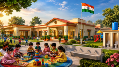 उत्तर प्रदेश सरकार 15 अगस्त 2026 तक 15,613 आंगनबाड़ी केंद्रों को परिषदीय विद्यालय परिसरों में स्थानांतरित करेगी। इस पहल से तीन से छह वर्ष के बच्चों को सुरक्षित कक्षाएं, शुद्ध पेयजल, शौचालय, खेल का मैदान और गुणवत्तापूर्ण प्रारंभिक शिक्षा का लाभ मिलेगा। राष्ट्रीय शिक्षा नीति-2020 के अनुरूप यह अभियान बाल वाटिका से कक्षा-1 तक सीखने की निरंतरता मजबूत करेगा तथा शिक्षा और बाल विकास विभागों के बेहतर समन्वय से प्रदेश में बुनियादी शिक्षा की गुणवत्ता को नई मजबूती प्रदान करेगा।