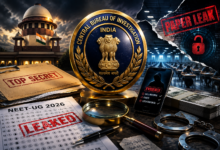 पुणे में NEET-UG 2026 पेपर लीक मामले की जांच में CBI ने राष्ट्रीय परीक्षा एजेंसी (NTA) की सुरक्षा व्यवस्था में गंभीर खामियों का दावा किया है। विशेष अदालत में 13 आरोपियों के खिलाफ 94 पन्नों का आरोपपत्र दाखिल किया गया है। जांच एजेंसी ने तीन विषय विशेषज्ञों सहित कई लोगों पर प्रश्नपत्र तक कथित पहुंच और लीक में भूमिका का आरोप लगाया है। बायोमेट्रिक डेटा, कॉल रिकॉर्ड और लोकेशन विश्लेषण के आधार पर जांच आगे बढ़ाई गई।