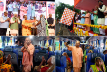 मुख्यमंत्री योगी आदित्यनाथ ने रक्षाबंधन से पहले उत्तर प्रदेश की महिलाओं और बेटियों के लिए कई बड़ी घोषणाएं कीं। उन्होंने स्नातक में पढ़ने वाली 50 हजार बेटियों को अक्टूबर-नवंबर में स्कूटी देने का ऐलान किया। ‘लोकमाता अहिल्याबाई मातृशक्ति यात्रा’ के तहत 60 वर्ष से अधिक उम्र की महिलाओं को रोडवेज बसों में निःशुल्क यात्रा की सुविधा मिलेगी। सीएम ने कहा कि महिलाएं अब चूल्हे से चेक, चेक से कारोबार और कारोबार से टेक्नोलॉजी तक पहुंच रही हैं। सरकार महिला भागीदारी को 50 फीसदी तक पहुंचाने के लक्ष्य पर काम कर रही है।
