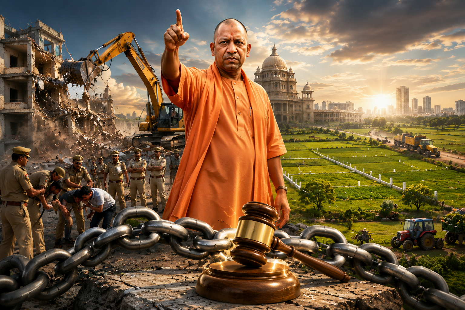 उत्तर प्रदेश में योगी सरकार के एंटी भू-माफिया अभियान के तहत बीते साढ़े नौ वर्षों में 84,005 हेक्टेयर से अधिक सरकारी और सार्वजनिक भूमि को अवैध कब्जों से मुक्त कराया गया। एंटी भू-माफिया पोर्टल पर मिली 4.34 लाख शिकायतों में 99 प्रतिशत से अधिक का निस्तारण हो चुका है। अभियान में हजारों राजस्व वाद, सिविल वाद और एफआईआर दर्ज हुईं। मुक्त भूमि का उपयोग उद्योग, बुनियादी ढांचे और रोजगार से जुड़ी विकास परियोजनाओं में किया जा सकेगा।