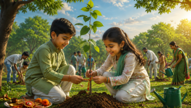 उत्तर प्रदेश में रक्षाबंधन के अवसर पर भाई-बहन पौधरोपण कर पर्यावरण संरक्षण का संकल्प लेंगे। ‘पौधरोपण महायज्ञ-2026’ के तहत सभी वन प्रभागों में पौधों को रक्षासूत्र बांधकर उनकी देखभाल और सुरक्षा का संकल्प लिया जाएगा। योगी सरकार की हरित पहल के अंतर्गत ‘एक पेड़ मां के नाम’ अभियान को भी जनभागीदारी के साथ आगे बढ़ाया जा रहा है।