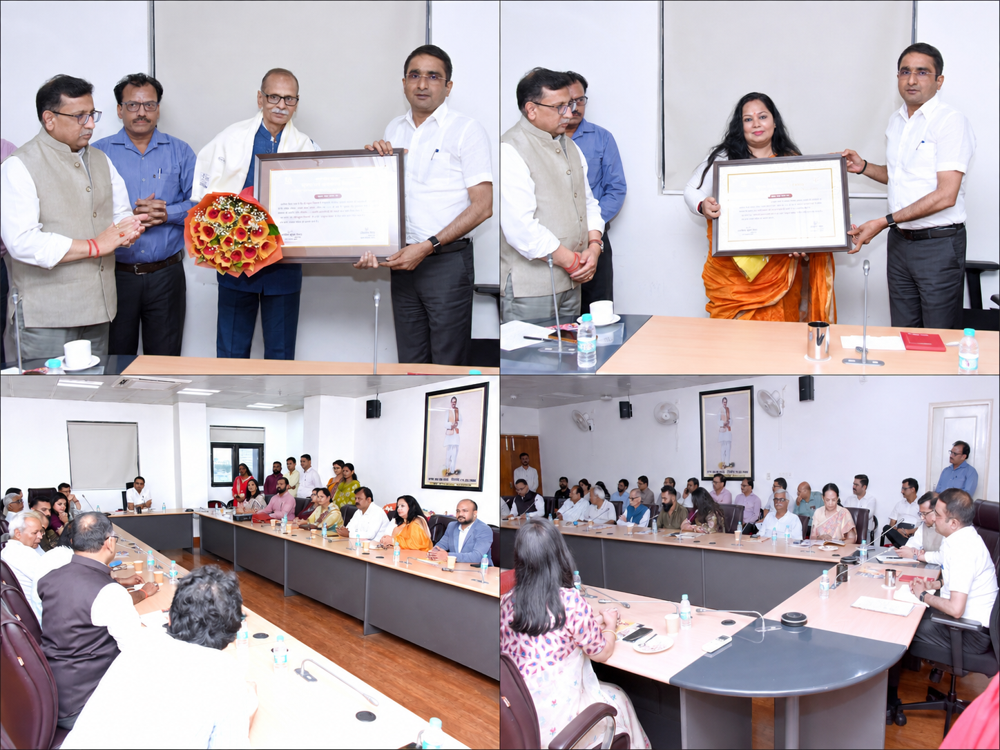 लखनऊ में सूचना एवं जनसम्पर्क विभाग ने ‘उत्तर प्रदेश संदेश’ के उत्कृष्ट लेखकों को सम्मानित किया। सूचना निदेशक विशाल सिंह ने कहा कि पत्रिका को युवाओं और जेन जी की रुचियों के अनुरूप ऑनलाइन प्लेटफॉर्म पर बनाने की दिशा में काम होगा। हिंदी के साथ अंग्रेजी लेख प्रकाशित करने की तैयारी है। उन्होंने प्रदेश के विकास, योजनाओं और सकारात्मक बदलावों को युवा नजरिए से प्रस्तुत करने पर जोर दिया। कार्यक्रम में जिलों के लेखक, अधिकारी और विभागीय प्रतिनिधि मौजूद रहे।
