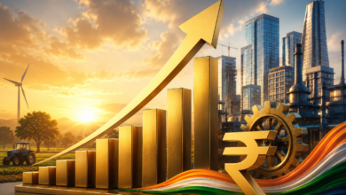 भारत की अर्थव्यवस्था ने वित्त वर्ष 2026-27 की पहली तिमाही में 7.8 प्रतिशत की मजबूत वृद्धि दर्ज की। राष्ट्रीय सांख्यिकी कार्यालय के अनुसार विनिर्माण और सेवा क्षेत्रों के शानदार प्रदर्शन ने जीडीपी को गति दी। अप्रैल-जून 2026 में विनिर्माण क्षेत्र 9.2 प्रतिशत और सेवा क्षेत्र 10 प्रतिशत बढ़ा। सकल पूंजी सृजन में 11.9 प्रतिशत की वृद्धि हुई। यह वृद्धि आरबीआई के 7 प्रतिशत के अनुमान से भी अधिक रही।