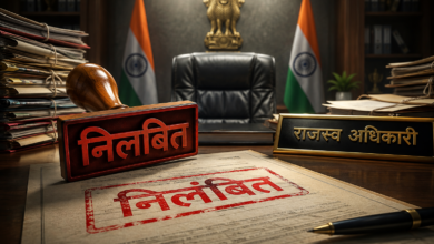 उत्तर प्रदेश में लंबित राजस्व वादों के निस्तारण में लापरवाही बरतने वाले अधिकारियों पर योगी सरकार ने कड़ा एक्शन लिया है। मुख्यमंत्री योगी आदित्यनाथ के निर्देश पर राजस्व परिषद ने चार तहसीलदार और एक नायब तहसीलदार को निलंबित कर दिया। उत्तर प्रदेश राजस्व संहिता की धारा-34 के तहत लंबित मामलों की समीक्षा में निस्तारण की गति संतोषजनक नहीं पाई गई। पांचों अधिकारियों के खिलाफ अनुशासनिक कार्रवाई भी शुरू कर दी गई है।