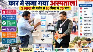 ग्रेटर नोएडा में यूपी इंटरनेशनल ट्रेड शो में प्रदर्शित ‘डॉक्टर ऑन ड्यूटी’ पोर्टेबल हेल्थ सिस्टम स्वास्थ्य सेवाओं को गांव और दूरदराज क्षेत्रों तक पहुंचाने की नई पहल है। करीब 3 लाख रुपये की इस मशीन में बीपी, शुगर, ईसीजी, लंग्स, आंख, नाक और कान की जांच समेत 75 तरह के टेस्ट करीब 10 मिनट में करने की सुविधा बताई गई है। बिजली, बैटरी और सोलर पावर से चलने वाली यह तकनीक एआई आधारित स्वास्थ्य जोखिम की शुरुआती पहचान में भी मदद कर सकती है।