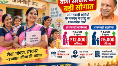 उत्तर प्रदेश में आंगनवाड़ी कार्यकर्ताओं और सहायिकाओं के बढ़े मानदेय का शासनादेश जारी हो गया है। कार्यकर्ताओं का मानदेय ₹8,000 से बढ़कर ₹12,000 और सहायिकाओं का ₹4,000 से ₹6,000 प्रतिमाह होगा। नई व्यवस्था सितंबर 2026 से प्रभावी रहेगी, जबकि बढ़ी राशि का भुगतान अक्टूबर में किया जाएगा। सरकार ने बढ़े कार्यदायित्व और पोषण सेवाओं में भूमिका को देखते हुए यह फैसला लिया है।