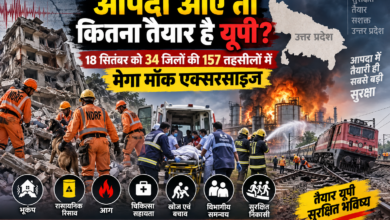 उत्तर प्रदेश में आपदा प्रबंधन की तैयारियों को परखने के लिए 18 सितंबर को 34 जिलों की 157 तहसीलों में राज्यव्यापी मेगा मॉक एक्सरसाइज आयोजित होगी। भूकंप, रासायनिक रिसाव और आग जैसी आपदाओं से निपटने की वास्तविक परिस्थितियों का अभ्यास किया जाएगा। खोज एवं बचाव, सुरक्षित निकासी, चिकित्सा सहायता, राहत और कमान एवं नियंत्रण व्यवस्था की समीक्षा होगी। इससे पहले लखनऊ में दो दिवसीय संगोष्ठी एवं टेबल टॉप एक्सरसाइज के जरिए विभिन्न विभागों और आपदा प्रतिक्रिया बलों की तैयारियों को परखा गया।