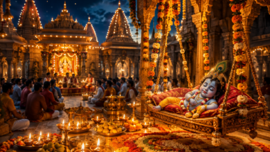 गोरखपुर के गोरखनाथ मंदिर में 4 सितंबर को श्रीकृष्ण जन्माष्टमी पर भव्य समारोह आयोजित होगा। गोरक्षपीठाधीश्वर एवं मुख्यमंत्री योगी आदित्यनाथ समारोह में शामिल होंगे और आधी रात वैदिक मंत्रोच्चार के बीच श्रीकृष्ण के बालरूप को पालने में झुलाएंगे। कार्यक्रम में बच्चों की श्रीकृष्ण बालरूप सज्जा प्रतियोगिता और भजन संध्या भी होगी। कान्हा वर्ग में 1 से 5 वर्ष और गोपाल वर्ग में 6 से 8 वर्ष के बच्चे प्रतिभाग कर सकेंगे।