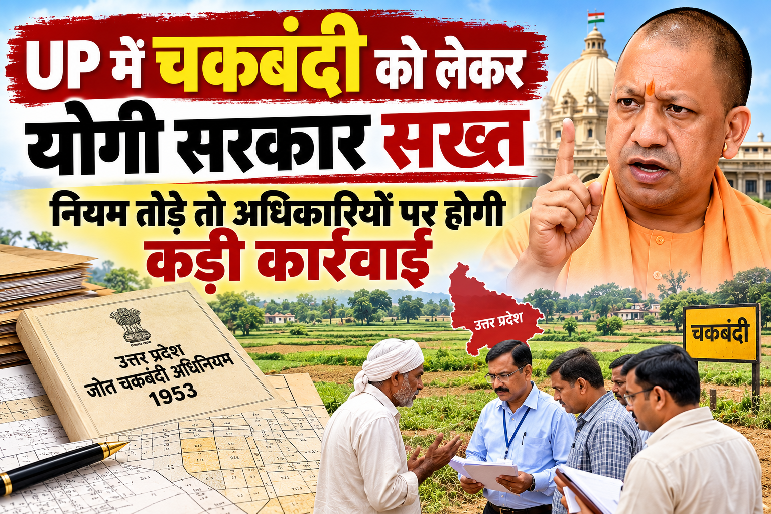 उत्तर प्रदेश में चकबंदी प्रक्रिया को पारदर्शी और न्यायपूर्ण बनाने के लिए योगी सरकार ने अधिकारियों को सख्त निर्देश दिए हैं। चकबंदी आयुक्त डॉ. हृषिकेश भास्कर यशोद ने कहा कि धारा 6(1) के तहत प्रक्रिया समाप्त होने पर चकबंदी अधिकारियों का क्षेत्राधिकार खत्म हो जाएगा। धारा 6(2) के बाद लंबित मामले समाप्त माने जाएंगे और अभिलेख तहसील प्रशासन को सौंपे जाएंगे। धारा 52(1) के बाद नई आपत्तियां स्वीकार नहीं की जाएंगी।