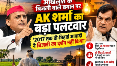 लखनऊ में उत्तर प्रदेश के ऊर्जा मंत्री ए.के. शर्मा ने समाजवादी पार्टी प्रमुख अखिलेश यादव के बिजली और किसानों से जुड़े बयान पर तीखा पलटवार किया। शर्मा ने दावा किया कि 2017 तक प्रदेश की बड़ी आबादी बिजली कनेक्शन से वंचित थी, जबकि अब बिजली उपभोक्ताओं की संख्या में उल्लेखनीय वृद्धि हुई है। उन्होंने अखिलेश यादव पर राजनीतिक स्वार्थ के लिए रंग बदलने का आरोप भी लगाया और समाजवाद को लेकर उनके बयान पर निशाना साधा। दोनों नेताओं के बयानों से यूपी की सियासत गरमा गई है।