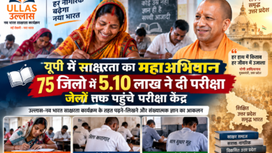 उत्तर प्रदेश में उल्लास-नव भारत साक्षरता कार्यक्रम के तहत रविवार को मूलभूत साक्षरता परीक्षा आयोजित की गई। प्रदेश के सभी 75 जिलों में हुई परीक्षा में करीब 5.10 लाख शिक्षार्थियों ने भाग लिया। परीक्षा में पढ़ने-लिखने और संख्यात्मक ज्ञान का आकलन किया गया। परिषदीय विद्यालयों के अलावा कारागारों और बाल सुधार गृहों में भी परीक्षा केंद्र बनाए गए। चंदौली और जौनपुर में भारत सरकार की टीम ने निरीक्षण किया, जबकि राज्य मुख्यालय की निगरानी टीमों ने लखनऊ, प्रतापगढ़ और सोनभद्र में परीक्षा केंद्रों का जायजा लिया।