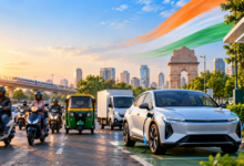 भारत में इलेक्ट्रिक वाहनों की बिक्री ने अगस्त में नया रिकॉर्ड बनाया। फाडा की रिपोर्ट के अनुसार, अगस्त 2026 में ईवी बिक्री 52.9 प्रतिशत बढ़कर 2,98,448 इकाई पहुंच गई। इलेक्ट्रिक यात्री वाहन, दोपहिया, तिपहिया और वाणिज्यिक वाहनों की बिक्री में जोरदार वृद्धि दर्ज हुई। कुल वाहन बिक्री में ईवी की हिस्सेदारी बढ़कर 12.3 प्रतिशत हो गई। दोपहिया में टीवीएस मोटर, यात्री वाहनों में टाटा मोटर्स और वाणिज्यिक वाहनों में टाटा मोटर्स प्रमुख रहे। बढ़ता ग्राहक भरोसा और चार्जिंग नेटवर्क ईवी बाजार को गति दे रहा है।
