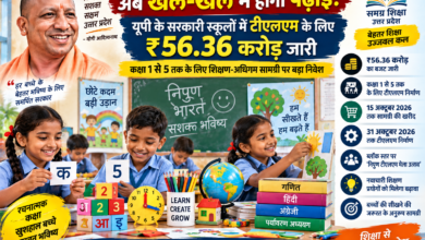 उत्तर प्रदेश के सरकारी प्राथमिक विद्यालयों में कक्षा शिक्षण को अधिक प्रभावी और गतिविधि आधारित बनाने के लिए ₹56.36 करोड़ का बजट जारी किया गया है। समग्र शिक्षा के तहत वर्ष 2026-27 में कक्षा 1 से 5 तक के विद्यालयों में शिक्षक टीचिंग लर्निंग मैटेरियल (टीएलएम) तैयार करेंगे। खरीद 15 अक्टूबर और निर्माण 31 अक्टूबर तक पूरा करना होगा। उत्कृष्ट टीएलएम को ‘निपुण टीएलएम मेला उत्सव’ में प्रदर्शित किया जाएगा, ताकि नवाचारी शिक्षण प्रयोगों को बढ़ावा मिल सके।