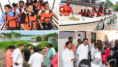 वाराणसी में गंगा और वरुणा नदी का जलस्तर बढ़ने से तटवर्ती इलाकों में बाढ़ की स्थिति गंभीर हो गई है। महापौर अशोक कुमार तिवारी और नगर आयुक्त हिमांशु नागपाल ने मोटरबोट व नाव से प्रभावित क्षेत्रों का निरीक्षण किया। राहत शिविरों में भोजन, पेयजल, स्वास्थ्य, रोशनी और स्वच्छता की बेहतर व्यवस्था के निर्देश दिए गए। मच्छरों व जलजनित बीमारियों से बचाव के लिए एंटी-लार्वा छिड़काव, फॉगिंग और क्लोरीन टैबलेट वितरण पर जोर दिया गया।