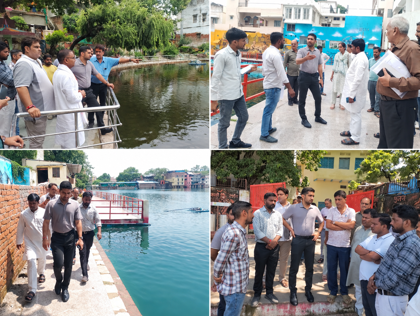 वाराणसी के पौराणिक जलस्रोतों, कुंडों और तालाबों के संरक्षण को लेकर नगर निगम ने अभियान तेज कर दिया है। नगर आयुक्त हिमांशु नागपाल ने पिशाचमोचन कुंड, पितरकुंडा तालाब और राम कुंड का निरीक्षण किया। पिशाचमोचन में CCTV, प्रकाश व्यवस्था और ओपन जिम, जबकि राम कुंड व पितरकुंडा में दीवार, रेलिंग, गेट, पेंटिंग और सफाई व्यवस्था सुधारने के निर्देश दिए गए।