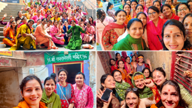 वाराणसी में शारदीय नवरात्र के अवसर पर माहेश्वरी कला संस्कृति की युवा महिला शाखा की 51 सखियों ने नौ गौरी और बाबा श्री काशी विश्वनाथ के दर्शन किए। इस दौरान बाबा काल भैरव, मां अन्नपूर्णा और मां गंगा के दरबार में भी मत्था टेककर सुख-समृद्धि की कामना की। पूजा चांडक, राधिका डागा और श्रुति जाजू के मार्गदर्शन में आयोजित इस धार्मिक यात्रा में आस्था, संस्कृति और सामाजिक एकजुटता का संगम देखने को मिला। गौरव राठी ने सनातन परंपराओं के संरक्षण पर जोर दिया।