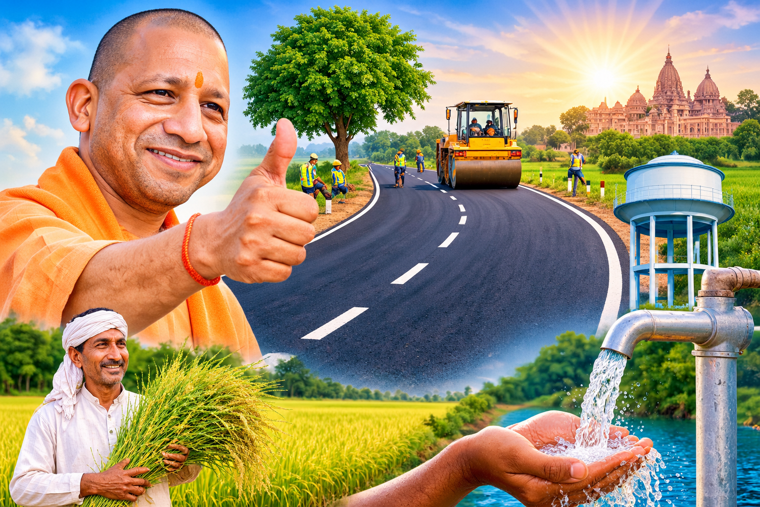 उत्तर प्रदेश की योगी सरकार ने ग्रामीण विकास को गति देने के लिए बड़ा कदम उठाया है। राज्य कृषि उत्पादन मंडी परिषद ने 1,111 संपर्क मार्गों की मरम्मत और सुदृढ़ीकरण के लिए लगभग 477 करोड़ रुपये जारी किए हैं। वहीं, जल जीवन मिशन के तहत वित्तीय वर्ष 2026-27 में ग्रामीण पाइप पेयजल योजनाओं के संचालन और रखरखाव के लिए 1,242 करोड़ रुपये स्वीकृत किए गए हैं। जानिए इन फैसलों से किसानों, ग्रामीण परिवारों और प्रदेश की बुनियादी सुविधाओं को कैसे लाभ मिलेगा।