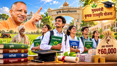 उत्तर प्रदेश की योगी सरकार ने मुख्यमंत्री कृषक छात्रवृत्ति योजना का दायरा बढ़ाते हुए छात्रवृत्ति की निर्धारित सीटें 1,410 से बढ़ाकर 2,820 कर दी हैं। अब पात्र विद्यार्थियों को सालाना 36 हजार रुपये के बजाय 60 हजार रुपये मिलेंगे। छात्रवृत्ति की मासिक राशि 3,000 से बढ़ाकर 5,000 रुपये की गई है। योजना का लाभ किसान और खेतिहर मजदूर परिवारों के मेधावी बच्चों को मिलेगा। जानिए पात्रता, मेरिट के मानक, बढ़ी हुई सीटों और योजना से जुड़ी महत्वपूर्ण जानकारी।
