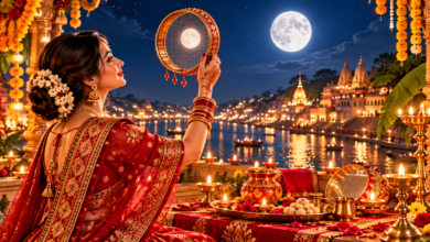 करवा चौथ 2026 का व्रत 29 अक्टूबर, गुरुवार को रखा जाएगा। इस विशेष पर्व पर सुहागिन महिलाएं पति की लंबी आयु, अच्छे स्वास्थ्य और सुख-समृद्धि की कामना करती हैं। जानिए करवा चौथ की तिथि, वाराणसी में पूजा का शुभ मुहूर्त, चांद निकलने का संभावित समय, चतुर्थी तिथि, व्रत कथा, पूजा सामग्री और चंद्रमा को अर्घ्य देने की विधि। स्थानीय पंचांग के अनुसार समय की पुष्टि करें और पढ़ें करवा चौथ से जुड़ी संपूर्ण जानकारी CMG TIMES पर।