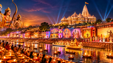 अयोध्या में योगी सरकार का दसवां दीपोत्सव 2026 भव्यता और सांस्कृतिक विविधता का प्रतीक बनेगा। मुख्यमंत्री योगी आदित्यनाथ ने श्रीराम नगरी के विकास और सांस्कृतिक पुनर्जागरण को रेखांकित किया। 6 और 7 नवंबर को 10 से 15 मंचों पर देश-विदेश की रामलीलाओं का आयोजन होगा। केरल, असम, जम्मू-कश्मीर, उत्तराखंड, बंगाल और फिलीपींस की टीमें रामकथा प्रस्तुत करेंगी। दीपोत्सव में दीप प्रज्ज्वलन, रामायण की परंपराओं और अयोध्या के आधुनिक विकास की झलक देखने को मिलेगी।